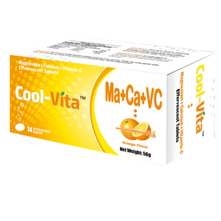 Private Labels Calcium And Magnesium Tablets With Vitamin C 500mg Individual Wrapped